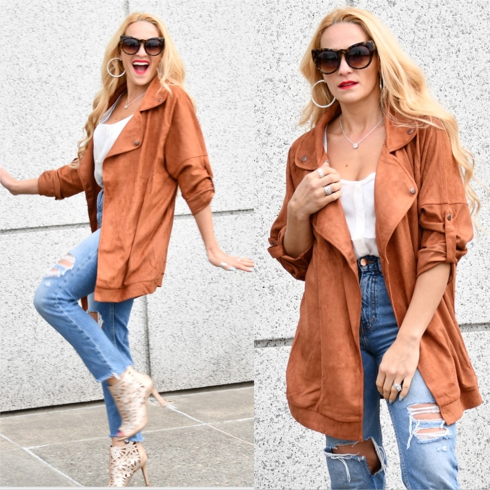 EMILLIE Jacket -Faux Suede - Picture 2 of 3